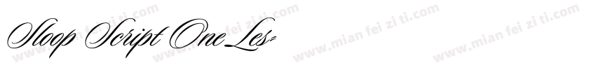 Sloop Script One Les字体转换
